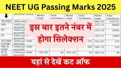 NEET UG Passing Marks 2025