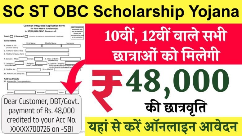 SC ST OBC Scholarship 2025