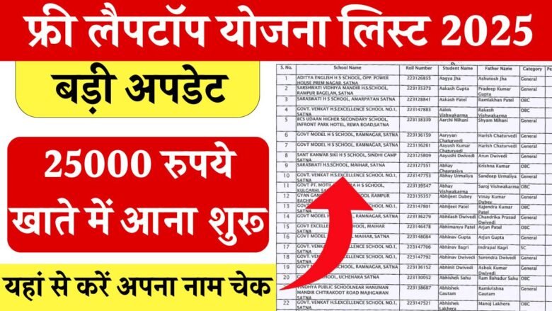 FREE Laptop Yojana List